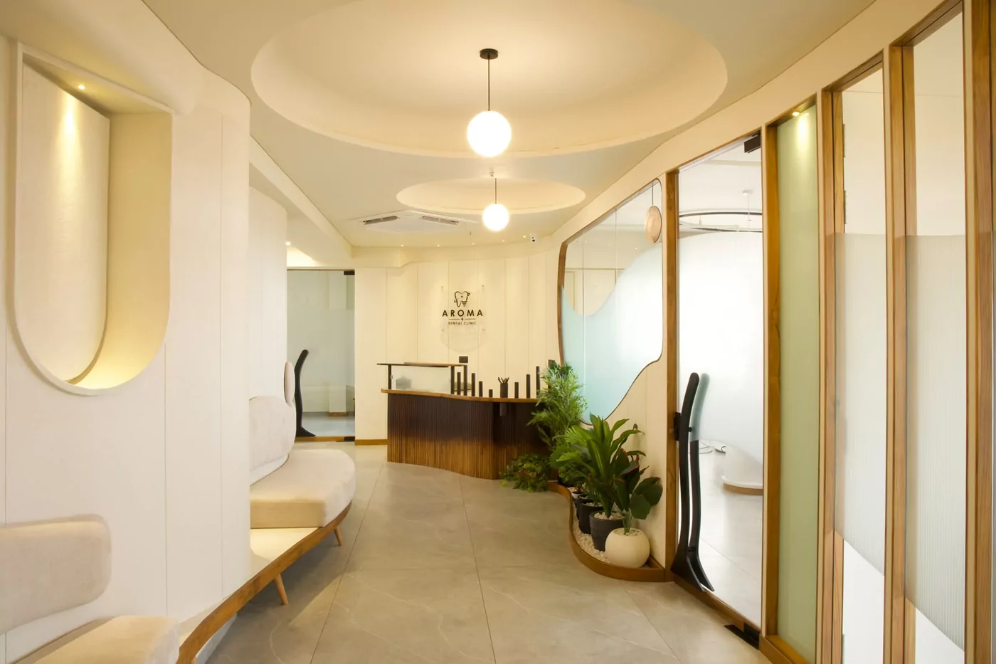 Aroma Dental Clinic reception and waiting lounge